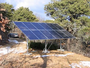 Pole Mounted Solar Array