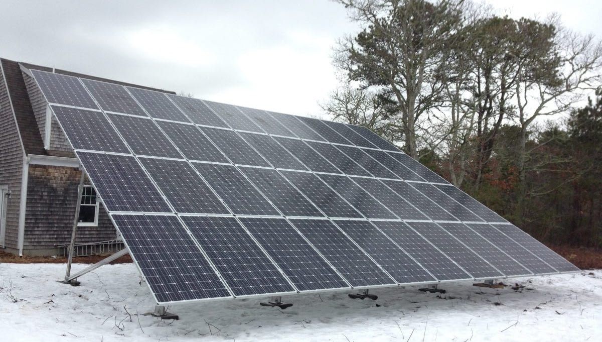 Residential Solar Ground Mount System in Harwich
