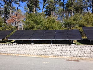 Wequassett Resort ground mounted solar system